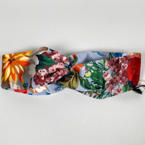 Gucci Josif Flower Print Silk Headband - Picture 4 of 6